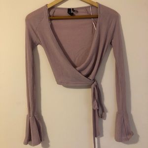 OUT FROM UNDER BELL SLEEVE TOP